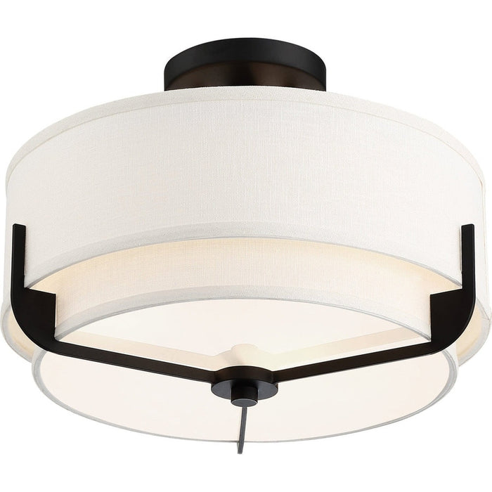 NUVO FRANKIE 3 LIGHT SEMI FLUSH 60-6545