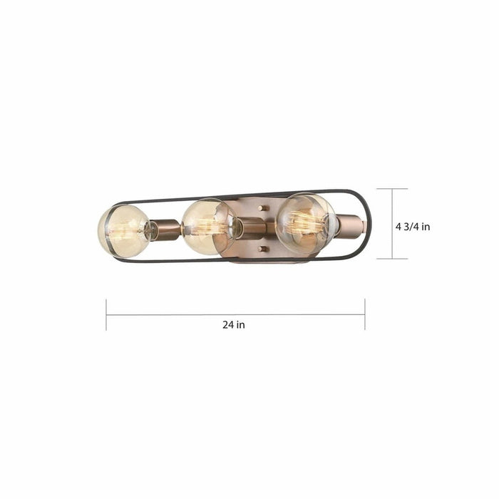 NUVO CHASSIS 3 LIGHT VANITY 60-6653