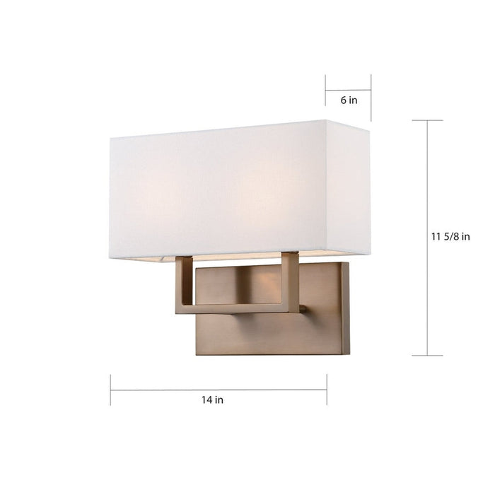 NUVO TRIBECA 2 LIGHT VANITY