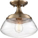 NUVO KEW 1 LIGHT SEMI FLUSH