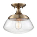 NUVO KEW 1 LIGHT SEMI FLUSH