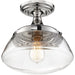 NUVO KEW 1 LIGHT SEMI FLUSH