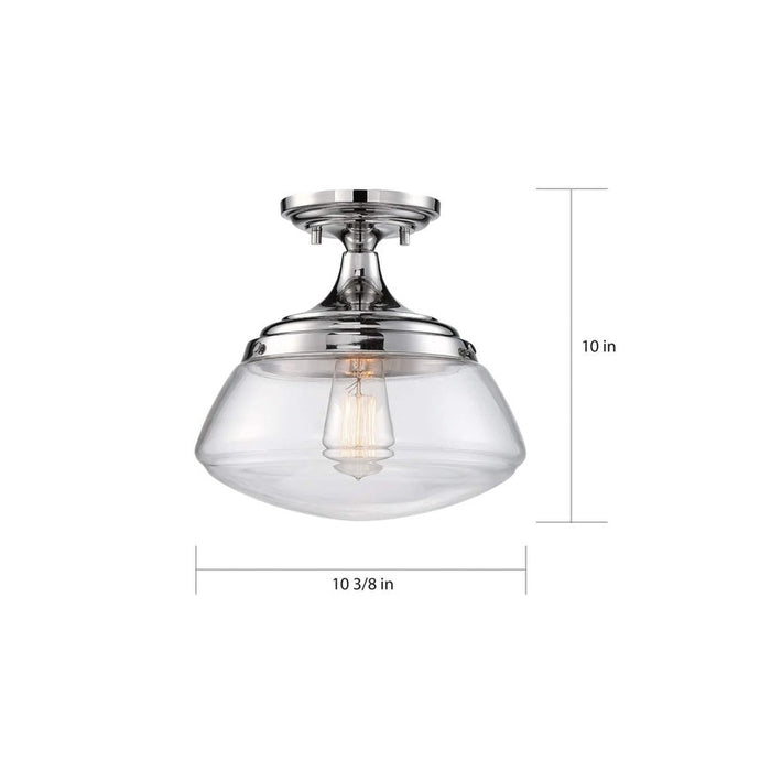 NUVO KEW 1 LIGHT SEMI FLUSH