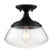 NUVO KEW 1 LIGHT SEMI FLUSH