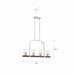 NUVO ARABEL 4 LIGHT ISLAND PENDANT 60-6967