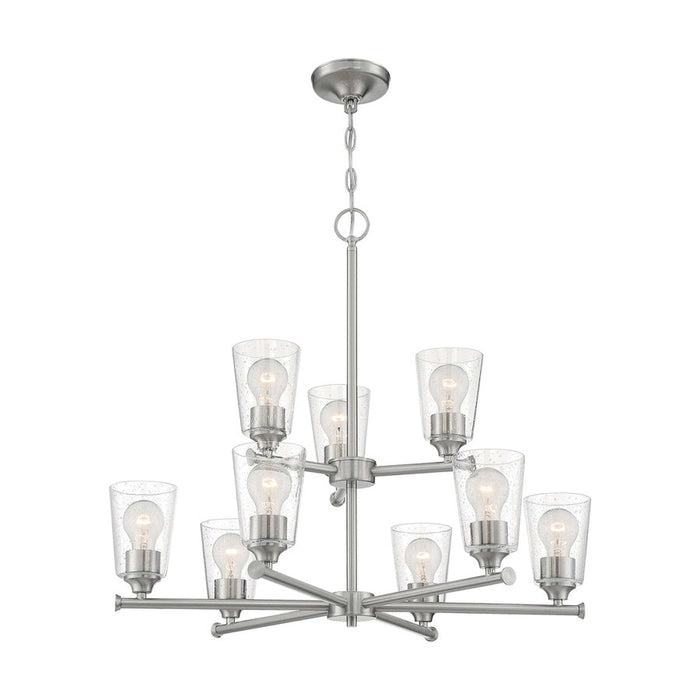 NUVO BRANSEL 9 LIGHT CHANDELIER