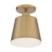 NUVO MOTIF 1 LIGHT 7" SEMI FLUSH