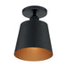 NUVO MOTIF 1 LIGHT 7" SEMI FLUSH