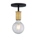 NUVO RYDER 1 LIGHT SEMI FLUSH