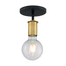 NUVO RYDER 1 LIGHT SEMI FLUSH