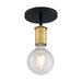 NUVO RYDER 1 LIGHT SEMI FLUSH