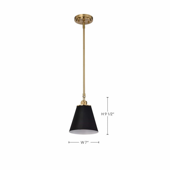 NUVO DOVER 1 LIGHT SMALL PENDANT