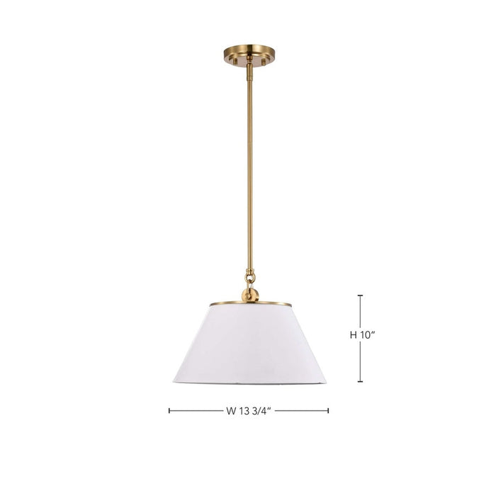 NUVO DOVER 1 LIGHT MEDIUM PENDANT