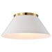 NUVO DOVER 3 LIGHT LARGE FLUSH