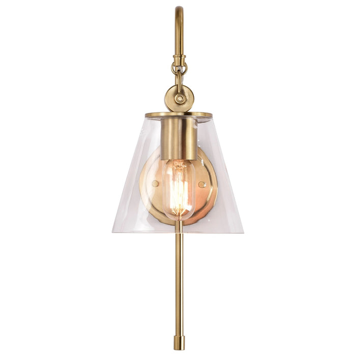 GLASS DOVER 1 LIGHT WALL SCONCE