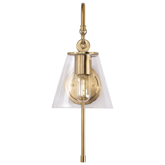 GLASS DOVER 1 LIGHT WALL SCONCE