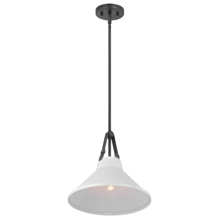 NUVO ZELDA 1 LIGHT PENDANT WHITE 60-7647