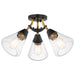 NUVO STARLIGHT 3 LIGHT SEMI FLUSH 60-7684