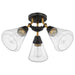 NUVO STARLIGHT 3 LIGHT SEMI FLUSH 60-7684