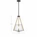 NUVO STARLIGHT 1 LIGHT FOYER PENDANT 60-7687