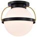 NUVO LAKESHORE 1 LIGHT LARGE FLUSH