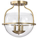 NUVO AMADO 3 LIGHT SEMI FLUSH MOUNT