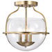 NUVO AMADO 3 LIGHT SEMI FLUSH MOUNT