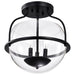 NUVO AMADO 3 LIGHT SEMI FLUSH MOUNT