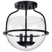 NUVO AMADO 3 LIGHT SEMI FLUSH MOUNT