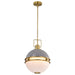 NUVO EVERTON 2 LIGHT 14" PENDANT