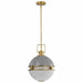 NUVO EVERTON 2 LIGHT 14" PENDANT