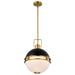 NUVO EVERTON 2 LIGHT 14" PENDANT