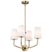 NUVO CORDELLO 4 LIGHT CHANDELIER 60-7884