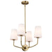 NUVO CORDELLO 4 LIGHT CHANDELIER 60-7884