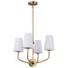 NUVO CORDELLO 4 LIGHT CHANDELIER 60-7884