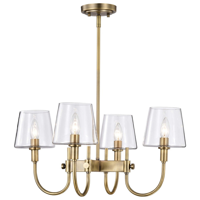 NUVO BROOKSIDE 4 LIGHT CHANDELIER 60-7885