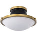 NUVO LAFAYETTE 1 LIGHT 14" FLUSH