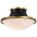 NUVO LAFAYETTE 3 LIGHT 18" FLUSH