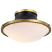 NUVO LAFAYETTE 3 LIGHT 18" FLUSH