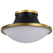 NUVO LAFAYETTE 3 LIGHT 18" FLUSH