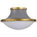 NUVO LAFAYETTE 3 LIGHT 18" FLUSH