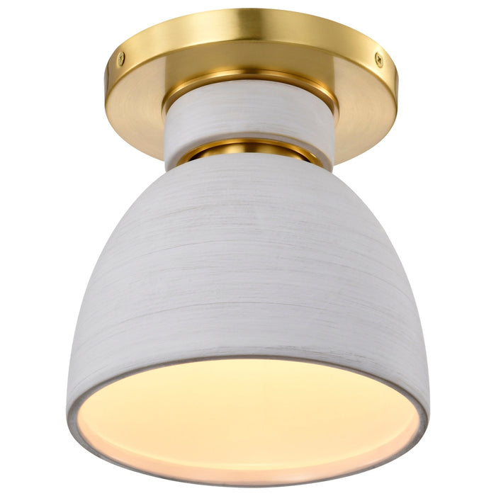 COLLINS 8" CERAMIC FLUSH MOUNT