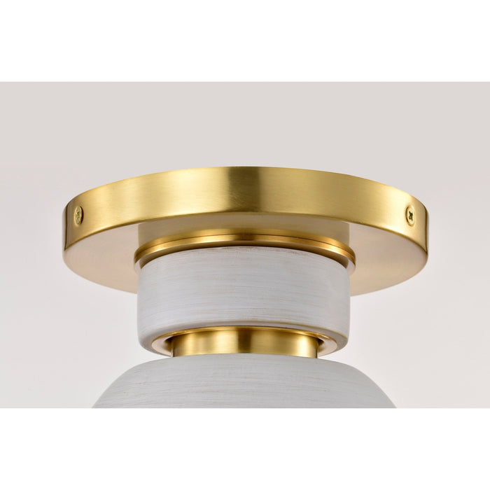 COLLINS 8" CERAMIC FLUSH MOUNT