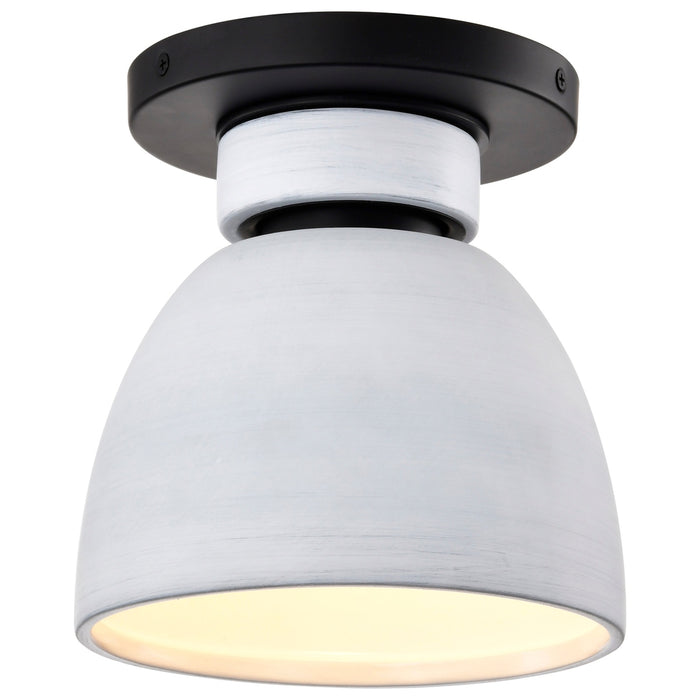 COLLINS 8" CERAMIC FLUSH MOUNT