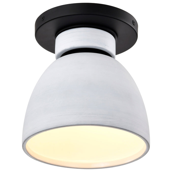 COLLINS 8" CERAMIC FLUSH MOUNT