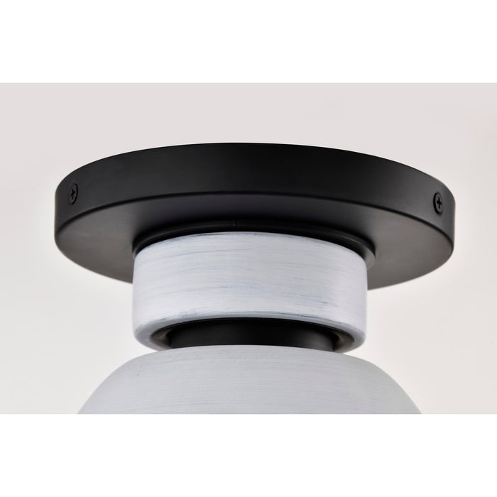 COLLINS 8" CERAMIC FLUSH MOUNT