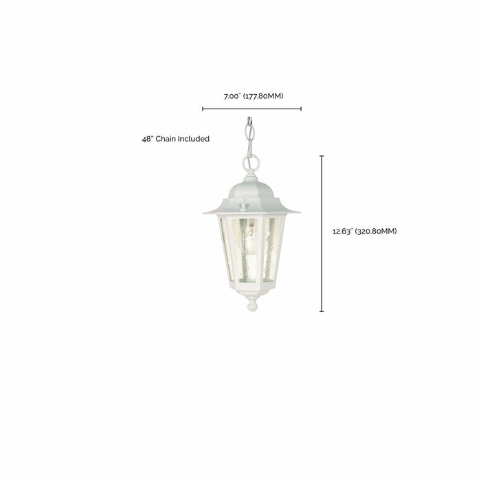 NUVO CORNERSTONE 1 LIGHT HANGING LNTRN