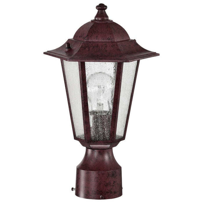 NUVO CORNERSTONE 1 LIGHT POST LANTERN