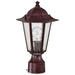 NUVO CORNERSTONE 1 LIGHT POST LANTERN