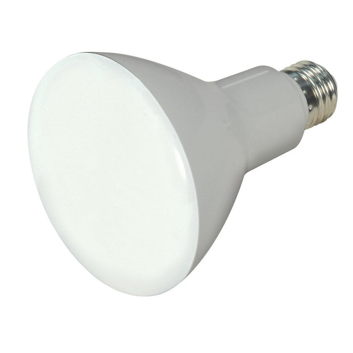 Satco 9.5 Watt - BR30 LED - 105 deg. Beam Angle - 3000K - Medium base - 120 Volt - Dimmable - 6 Pack S9621-6